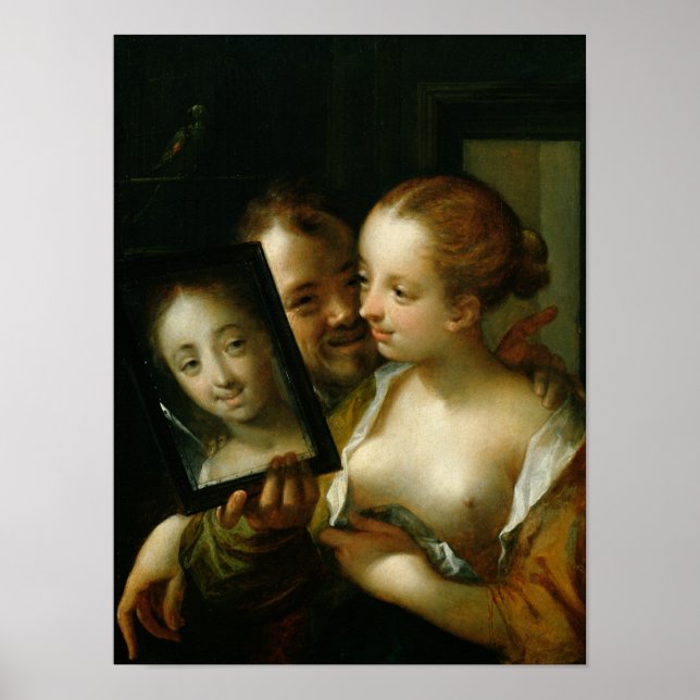 Poster Casal com espelho, 1596 (Frente)
