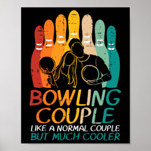 Poster Casal De boliche Como O Bolinho De Correspondência
