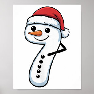 Poster Casal de Boneco de Neve de Natal Meme Corresponden
