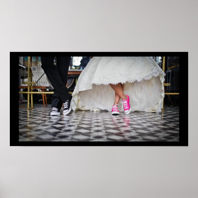 Pôster Casal de Casamento em um Jantar de Anos 50 de Esti (Frente)