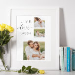 Poster Casal de Colagem Moderna Foto e Amor ao Vivo Rir P<br><div class="desc">Casal de Colagem Moderna Foto e Amor ao Vivo Rir Presente</div>