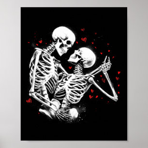 Poster Casal De Esqueleto Para Dia de os namorados De Hal