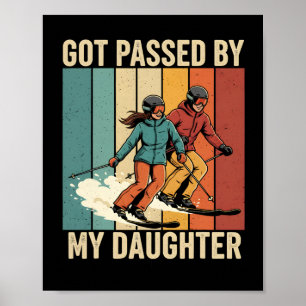 Poster Casal de Esqui Clic Pedalado Por Minha Filha Estil