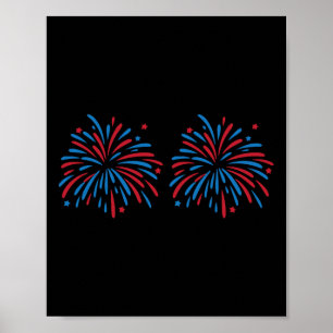 Poster Casal de Fogos de Artifício Engraçado dos EUA Apen