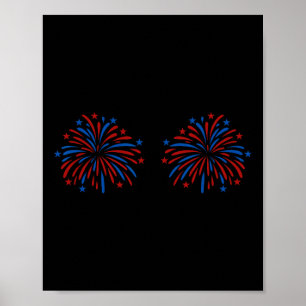 Poster Casal de Fogos de Artifício Engraçado dos EUA Apen