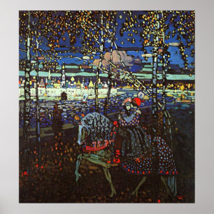 Poster Casal de montada por Wassily Kandinsky