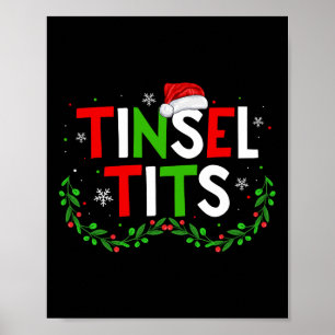 Poster Casal de Natal Jingle Tinsel Matando Castanhas