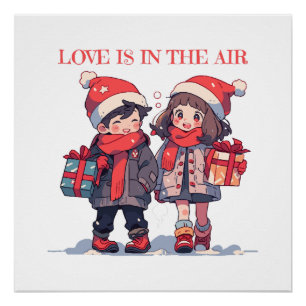 Pôster Casal de Natal - O amor está no ar