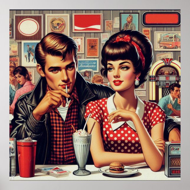 Poster casal dos anos 50 (Frente)