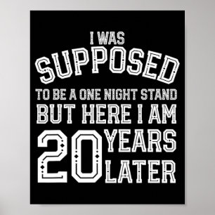 Poster Casal Engraçado 20 de 20 Anos Marido Wif