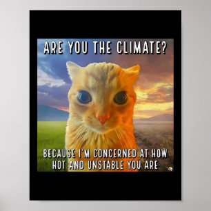 Poster Casal Engraçado Dia Dos Namorados Gato Laranja Mem