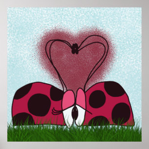 Poster Casal Ladybug