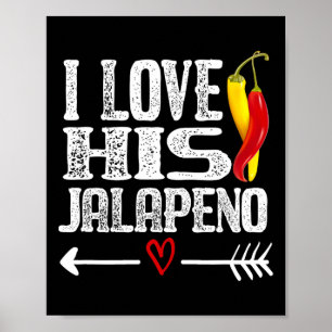Poster Casal Mexicano Cinco De Maio Eu Amo Seu Jalapeno