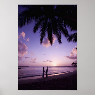 Pôster Casal na praia, Windjammer Landing, Rua.