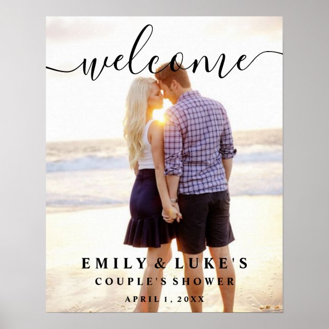 Poster Casal ou digital de primeira abertura do Chá (Frente)