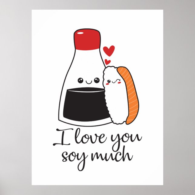 Poster Casal Presente Eu Te Amo Muito (Frente)
