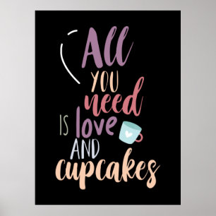 Poster Casal Presente Tudo Que Você Precisa É Amor E Cu