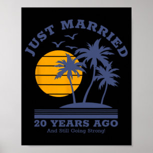 Poster Casal Romântico - Casamento 20 Anniversa