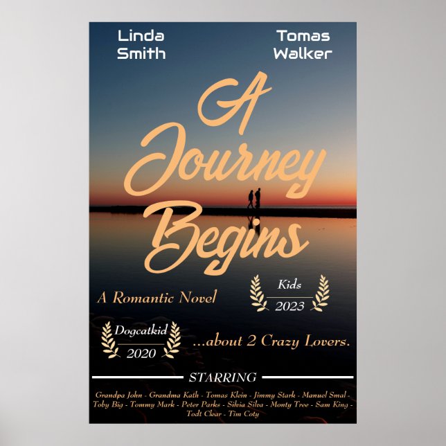 Poster Casal romântico e design de filme da família (Frente)