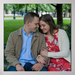 Poster Casal Romântico Sentado Junto