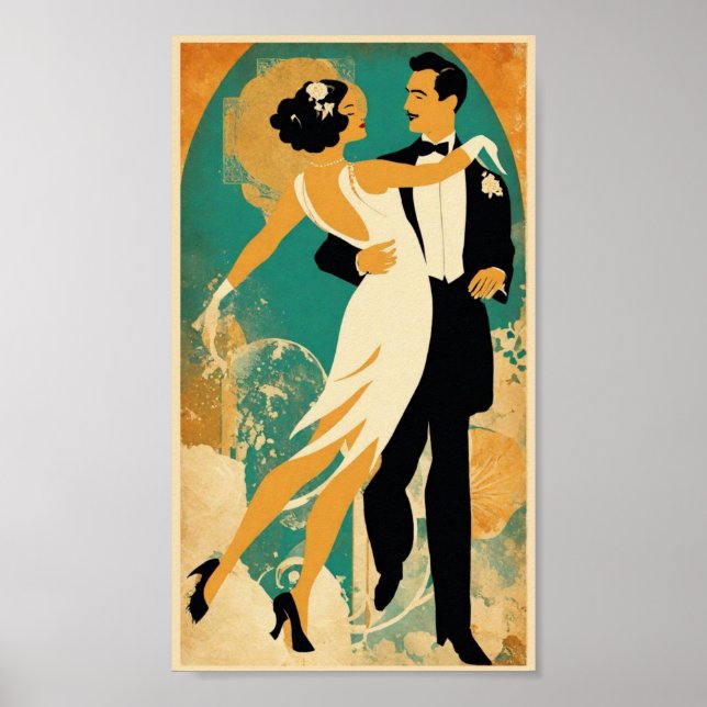 Poster Casal Vintage (Frente)