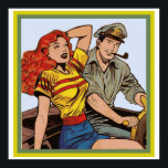 Poster Casal Vintage Comic<br><div class="desc">Poster de Casal Vintage Comic</div>