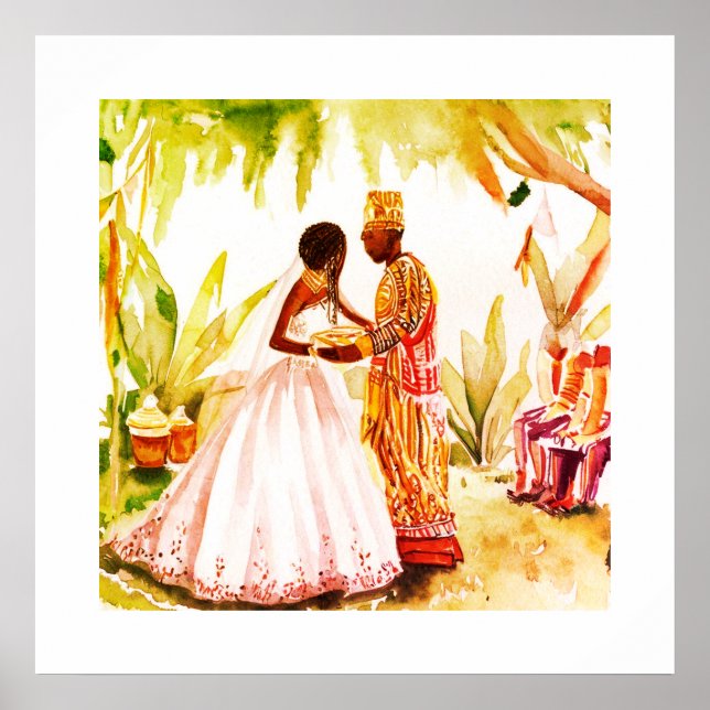 Poster Casamento Africano (Frente)