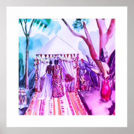 Poster Casamento Africano