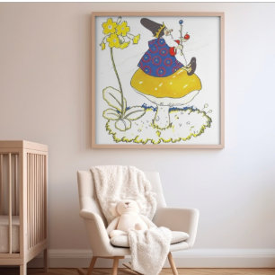 Poster Casamento Caprichoso de Conto de Fadas na Floresta