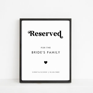 Poster Casamento Cardíaco com Script Retroativo Negrito R