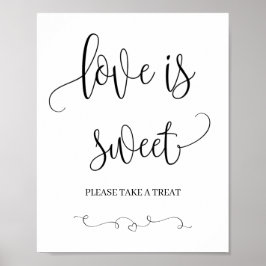 Poster Casamento / Chá de panela Amor é Sinal Doce