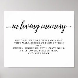 Poster Casamento com Monograma Preto e Branco Moderno