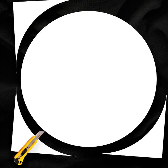 Poster Casamento com Vazio Modelo de Círculo Branco simpl (24" circle plain white blank wedding poster)