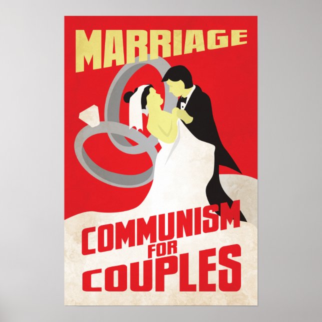 Poster Casamento: Comunismo para Casais (Frente)