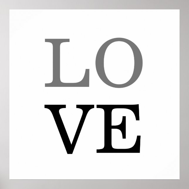 Poster Casamento de Amor com Script Negro de cinza (Frente)