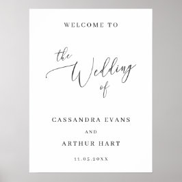 Poster Casamento de boas-vindas clássico e elegante