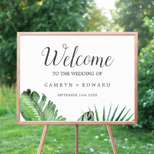 Poster Casamento de Boas-vindas da Palm Tropical