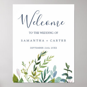 Poster Casamento de Boas-vindas da Summer Greenery
