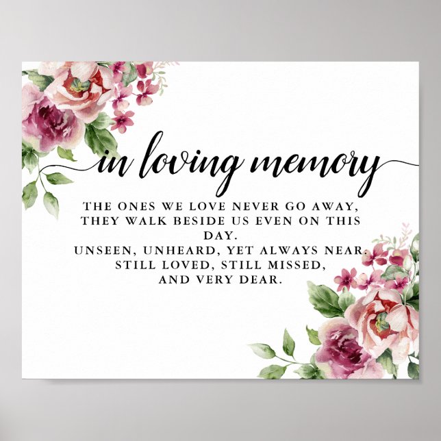 Poster Casamento de Buquê Rosa Rosa Rosa Elegante (Frente)