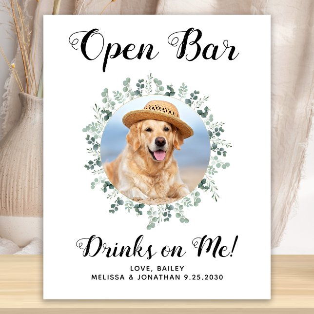 Poster Casamento de Cachorro de Estimação Bar Aberto Pers (Criador carregado)
