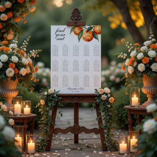 Poster Casamento de Citros Mediterrâneo Laranja