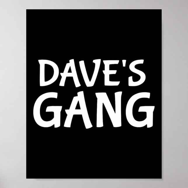 Poster Casamento de Dave Bachelor do Primeiro Nome da Gan (Frente)