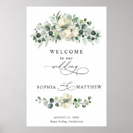 Poster Casamento de Eucalipto Verdejante