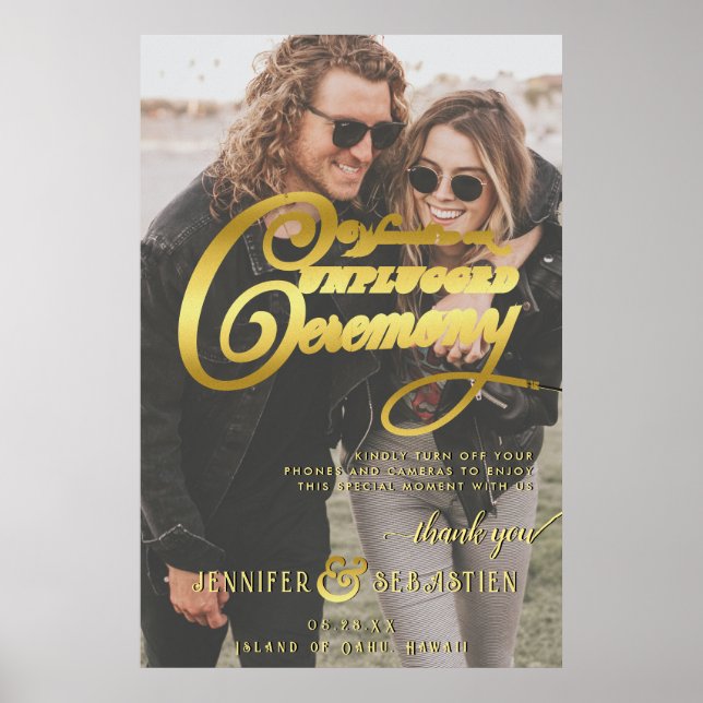 Poster Casamento de Fotografia da Cerimônia de Cerimônia  (Frente)