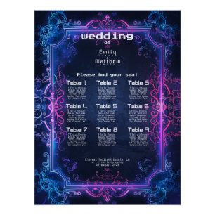 Pôster Casamento de Fusão Cyber-Medieval