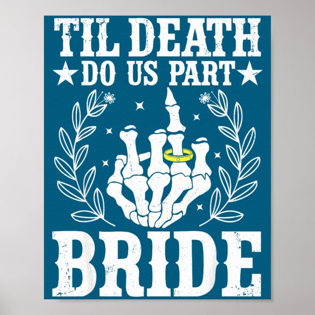 Poster Casamento de Halloween até que a morte nos separe  (Frente)