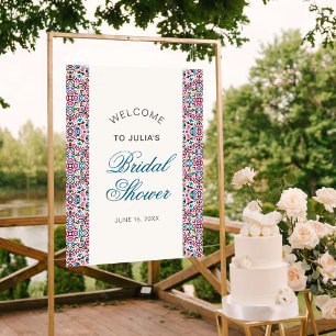 Poster Casamento de Mandala Geométrico de Lattice em Marr