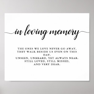 Poster Casamento de Monograma Branco e Preto Moderno