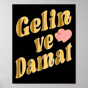 Poster Casamento de noivas turcas TÜrkiye Damat Gelin