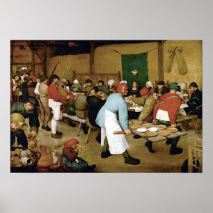 Poster Casamento de Pieter Bruegel, o camponês mais velh